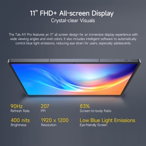 טאב מקורי Ulefone a11 pro 11 אינץ 'תצוגה גבוהה משטח תצוגה 8 + 256gb16mp אחורי מצלמה אחורית 8800mah אנדרואיד 14 tablet