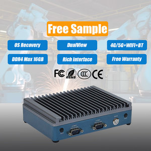 China Cheap Intel Elkhart Lake Celeron J6412 4C/4T 2.0GHz CPU COM Rs485/rs232 LPT HD-MI VGA Mini Industrial PC - Product Image 1
