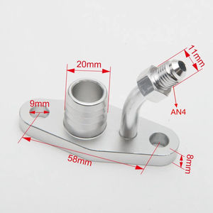 <strong>Turbo</strong> Oil Feed Return Flange for TOYOTA CT9 CT12 <strong>CT20</strong> CT26 4AN Feed with 20mm Barb Auto Parts - Product Image 3