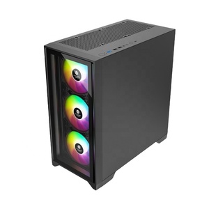 Máquina de montaje lateral DIY Gaming case PC Tower System Builder case computer - Product Image 4