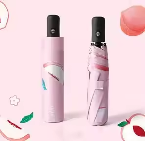 定制独特标志各种水果图案防紫外线便携式遮阳伞 - Product Image 6