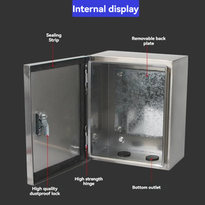 Indoor Stainless Steel 304 Base <strong>Box</strong> Switchgear Control <strong>Box</strong>, Indoor 201 Button Instrument <strong>Box</strong>, Weak Current Wiring <strong>Box</strong> - Product Image 5