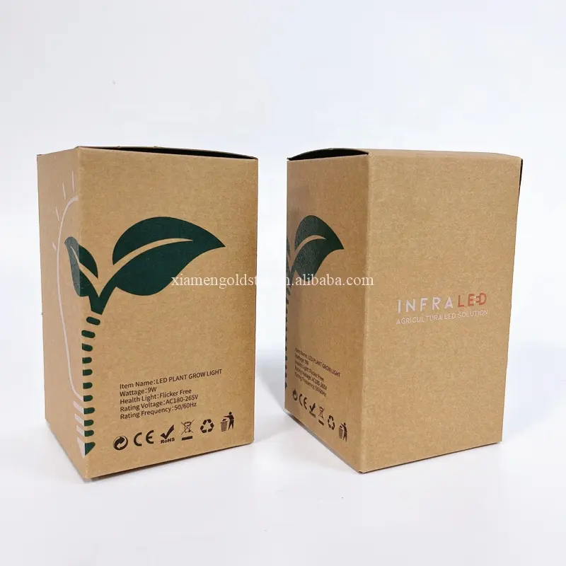 Cajas de papel impresas con nombre de empresa reciclado cajas de cerillas Kraft con logotipo personalizado con logotipo impreso