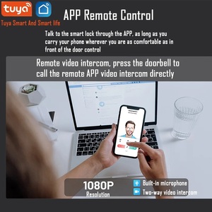 X6 2024 3D yüz tanıma akıllı görüntülü kapı kilidi tuya APP tugüvenlik kamera monitörü parmak izi şifre anahtar kilidini - Product Image 4
