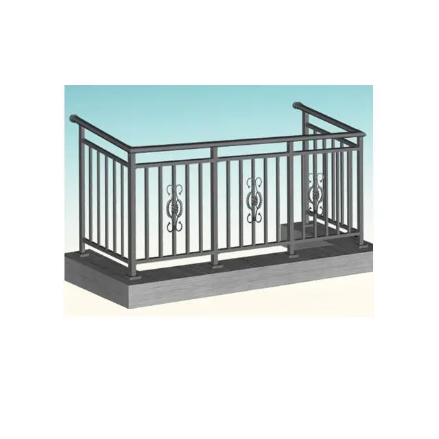Outdoor balcony air conditioning railing