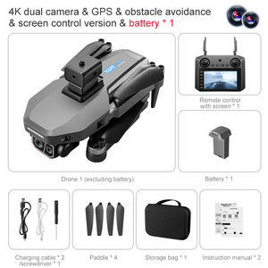 K619 5G WIFI <strong>FPV</strong> GPS Obstacle Avoidance LED <strong>Large</strong> Screen Remote RC Drone Quadcopter Drone 4KHD Dual Cameras 22 Minute Drone - Product Image 2