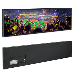 Pantalla de barra Android estirada de 35,9 pulgadas de ancho, Sensor de movimiento de montaje en pared, tira de Led Android 11, pantalla de barra LCD inteligente
