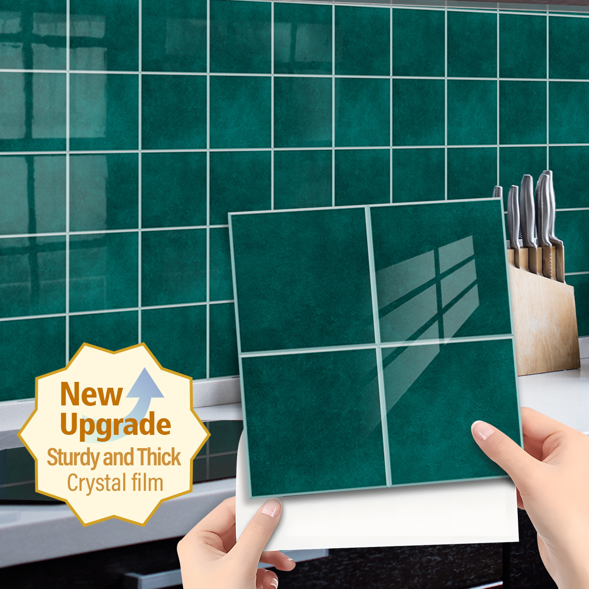 Dark green square pattern