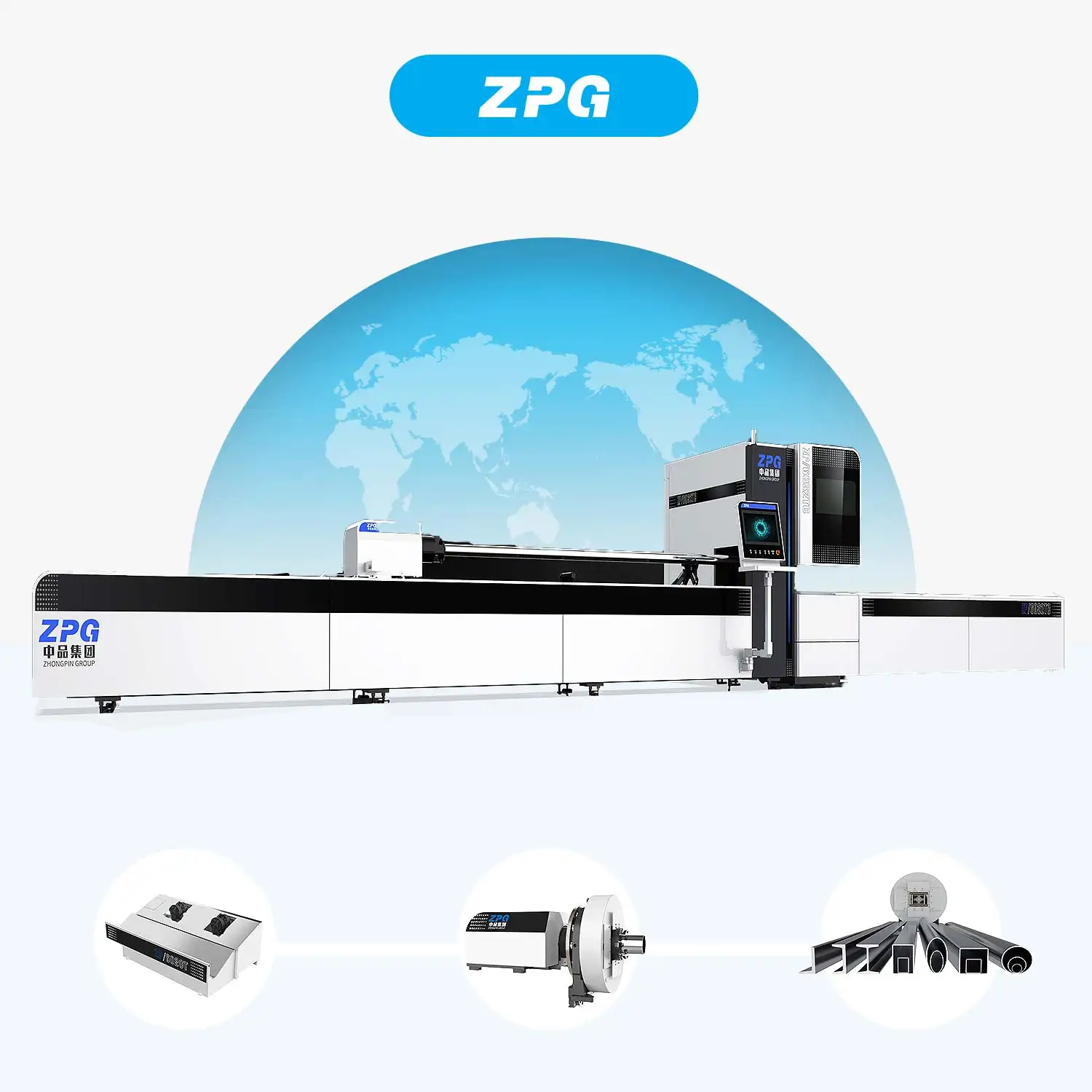 Máquina de corte rápida de tubos a laser grande máquina de corte a laser para alumínio