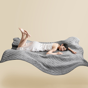 High Quality Heated Electric <strong>Blanket</strong> Throw Long Wool Fabric 6 Heat Settings Controller with LCD Screen - Product Image 3
