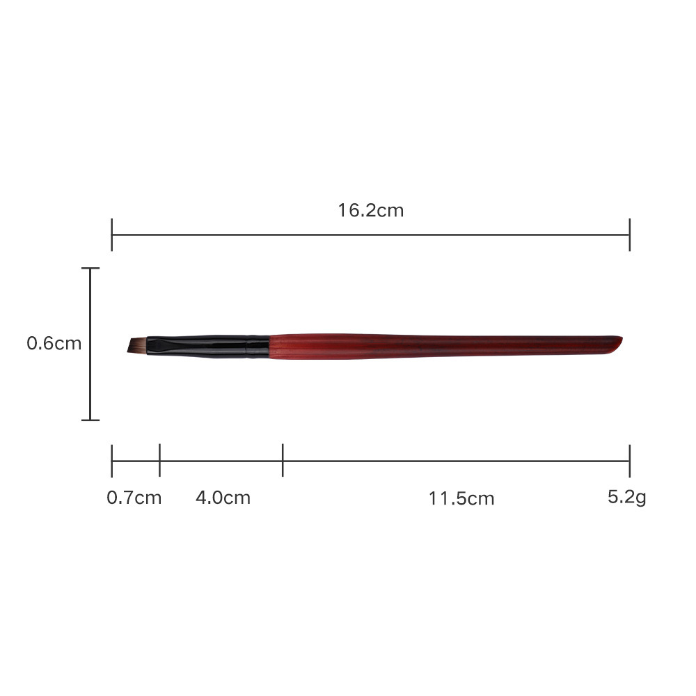 13 slanted-head blade eyebrow brush