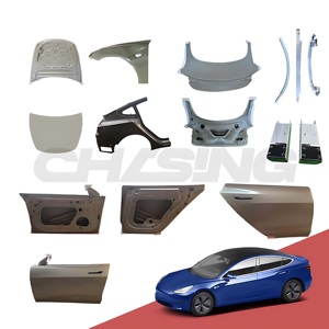 Auto Body Systems High Quality Fender Bonnet Rear <strong>Trunk</strong> Deck 1081420-E0-<strong>C</strong> 1081400-E0-D for Tesla Model 3 - Product Image 1