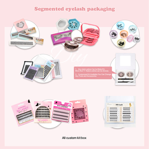 SP EYELASH New Arrival Long Lasting 7-10 Days Bond and Sealer Segment Lash Faux Mink Pre Cut Eyelash Diy Extension Lash Kit - Product Image 4
