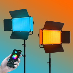 Tolifo GK-S150RGB 168W RGB写真照明ソフトLEDパネルビデオスタジオライト、APPコントロールACまたはVマウントバッテリー電源付き - Product Image 1