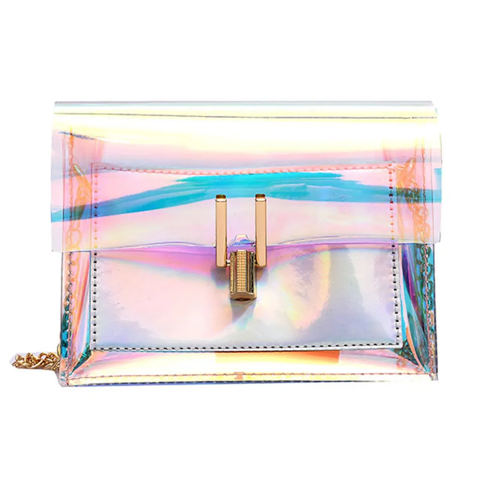 De moda láser transparente damas de PVC Mini bolso de hombro bolso de diseñador monederos bolsos de mano bolsos carteras para las mujeres