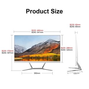 Intel Core I3第2世代23.8インチオールインワンPC I3 2100 RAM ROMオールインワンPCデスクトップコンピュータ - Product Image 4