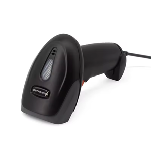 Escáner de código de barras portátil láser con cable 1D, lector de código de barras compatible con USB y PS2, pistola de escaneo de productos en stock - Product Image 4