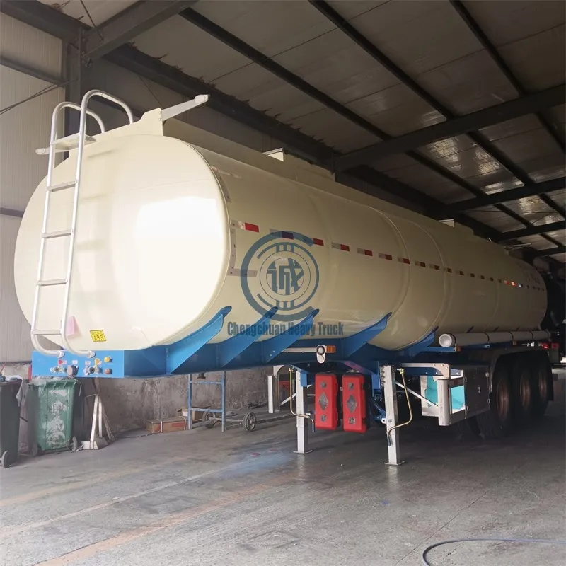Precio DE FÁBRICA DE China, remolque cisterna de combustible de aceite de 3 ejes 45000L, semirremolque de tanque de combustible semi usado nuevo