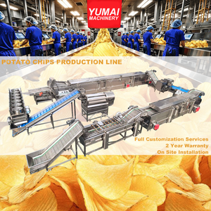 Industrial Small Scale Complete <strong>Automatic</strong> 100kgh Cassava Crispy Potato Chip Making Machine Production Line - Product Image 1