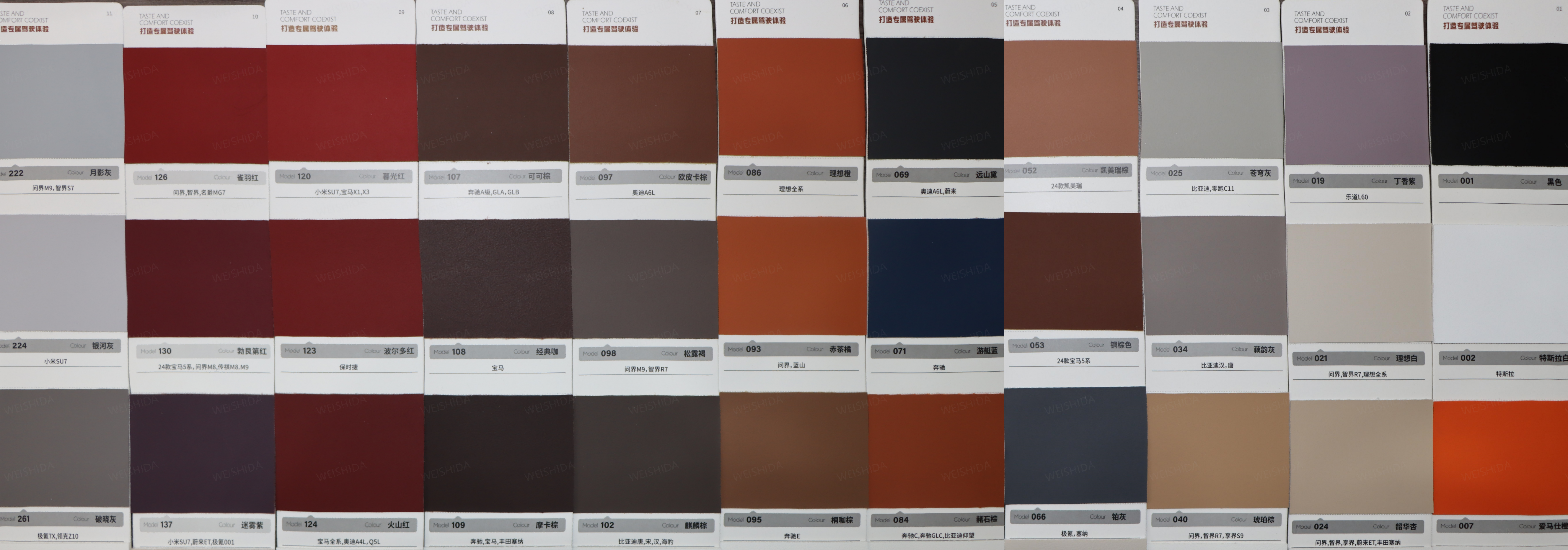 comme carte de couleurs