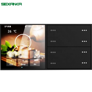 SEXANKA OEM <span class=keywords><strong>KNX</strong></span> EIB akıllı ev bina otomatik sistem yeni serisi dokunmatik ekran akıllı duvar anahtarları - Product Image 2