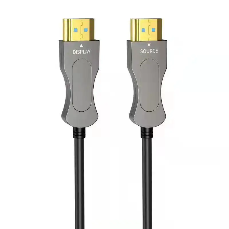 สายไฟเบอร์ออปติก HDMI 8K 2.0 4K 60HZ สามารถปรับแต่ง 5M 50M 100M HDMI AOC สาย