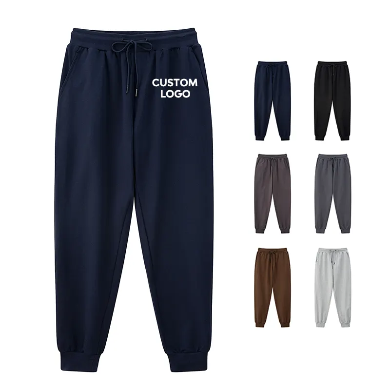 Özel logo ter sweatpants baskılı düz erkekler koşu pantolonları boş kadınlar eşofman altları polar unisex joggers pantolon