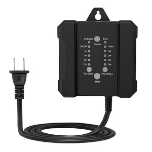 Alimentatore impermeabile a doppia uscita 120V AC a 12V DC 100W trasformatore orizzontale a bassa tensione con sensore fotocellula e Timer - Product Image 1