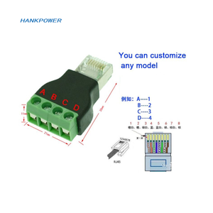 OEMファクトリーRJ45-RS485端子RJ45-4P端子4ピン485アダプター