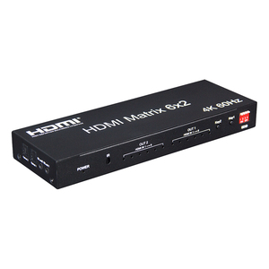 SOFLY 6X2 <strong>HDMI</strong> <strong>Matrix</strong> 4k@60Hz <strong>HDMI</strong> <strong>Matrix</strong> 6x2 with 6 <strong>inputs</strong> <strong>2</strong> <strong>outputs</strong> - Product Image 3