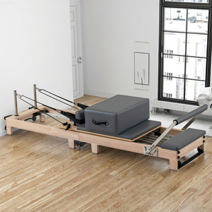 Mesin Pilates remols kayu Pilates kustom Komersial latihan Yoga mewah industri desain klasik - Product Image 1