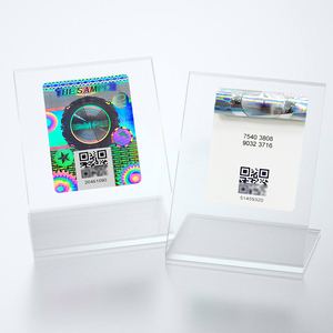 Codice di sicurezza del prodotto numero di serie univoco QR codice 3D personalizzato originale ologramma adesivi produttore