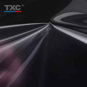 ファッションTpu Pvcライトビニールエアリリース透明保護フィルムライトブラックDDM-PTUスモークブラック車ヘッドライトティントフィルム - Product Image 5
