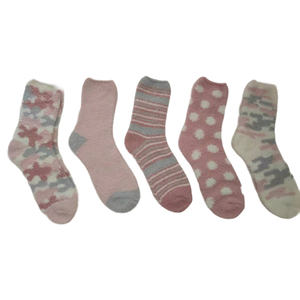 Mùa Đông Nhiệt Vớ Phụ Nữ Ấm Áp Mềm Mại San Hô Lông Cừu Vớ Tùy Chỉnh Dày Fluffy Mờ Vớ - Product Image 1