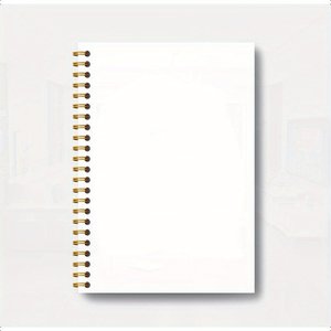 廉价白色A5螺旋线直纹笔记本学校用品