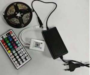 16.4 piedi SMD5050 kit completo led strip light + adattatore di alimentazione + IR 44Key + bluetooth remote China LED strip rgb strip kit - Product Image 4