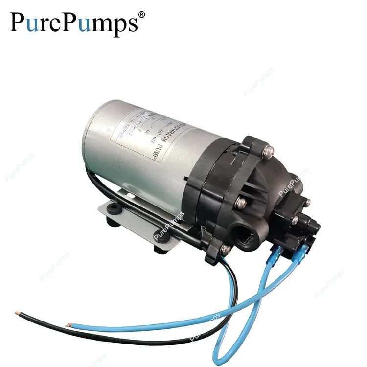 Aquatec tipo 5bar 12v bomba de reforço de sistema de purificação de água por osmose reversa de alta pressão com interruptor de fluxo