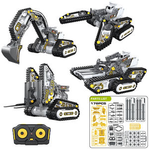 Kids Educational Toys SETM 4-in-1 Intelligent <strong>Programming</strong> Science and Education <strong>Assembly</strong> Engineering Vehicle Robot Toys - Product Image 3
