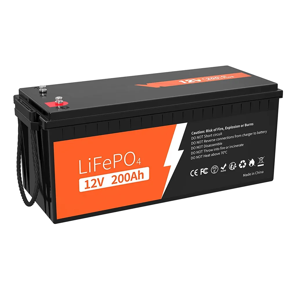 Batterie Solaireแบตเตอรี่ลิเธียม200Ah 12โวลต์แบตเตอรี่ลิเธียมไอออนแบบชาร์จไฟได้LFP 12.8โวลต์200Ahพลังงานแสงอาทิตย์LiFePO4แบตเตอรี่