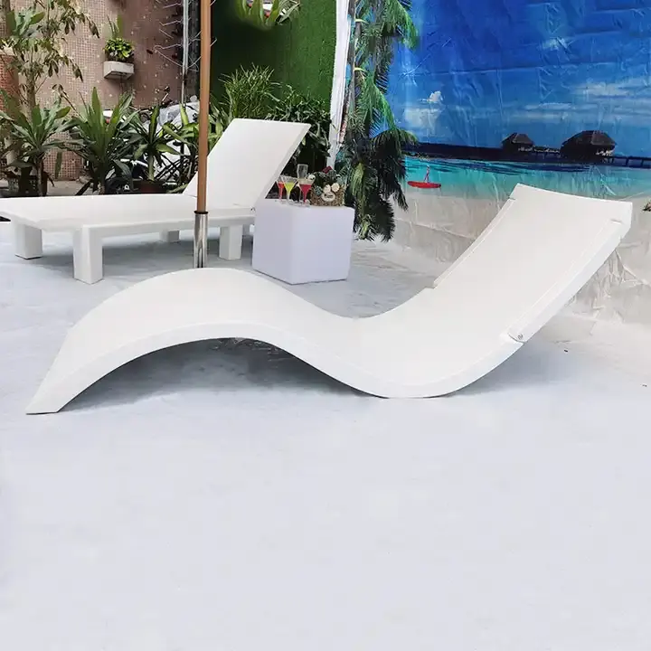 Material plástico hotel ao ar livre pátio banho espreguiçadeira praia luz cadeira