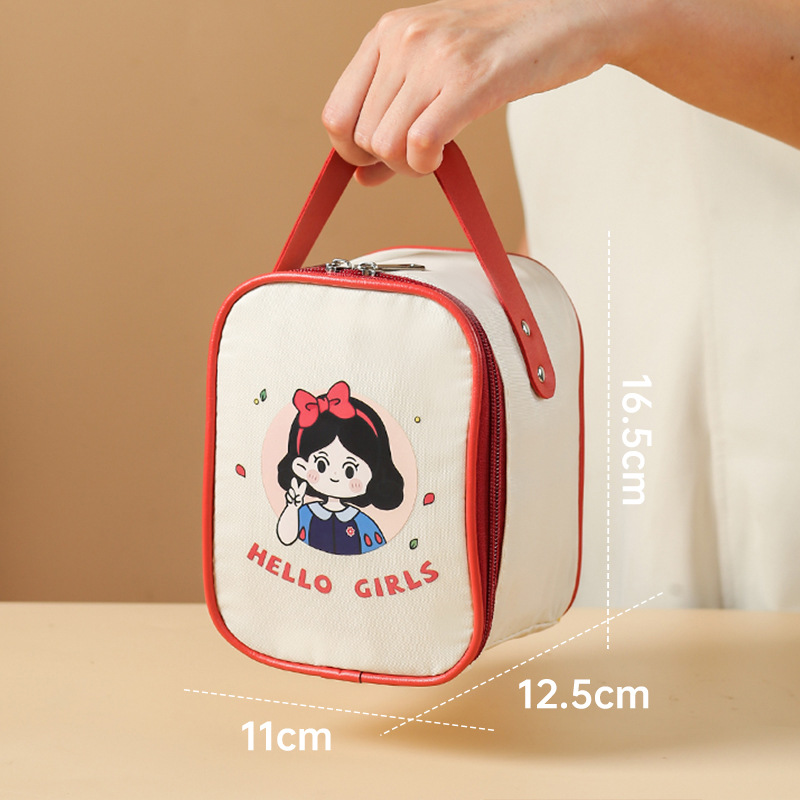red+girl sticker-insulated bag