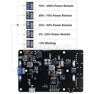 UPS PLUS Raspberry Pi 18650 nuovi UPS con Coulometer Pro dispositivo di alimentazione a due porte USB esteso per Pi 5/4 B / 3B + / 3B