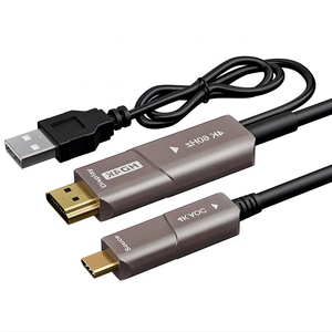 Cable de fibra óptica activo al por mayor 4K60Hz 4K 60Hz Video Audio USB3.1 USB C Tipo C Tipo-C a HDMI 2,0 Cable con carga USB - Product Image 1