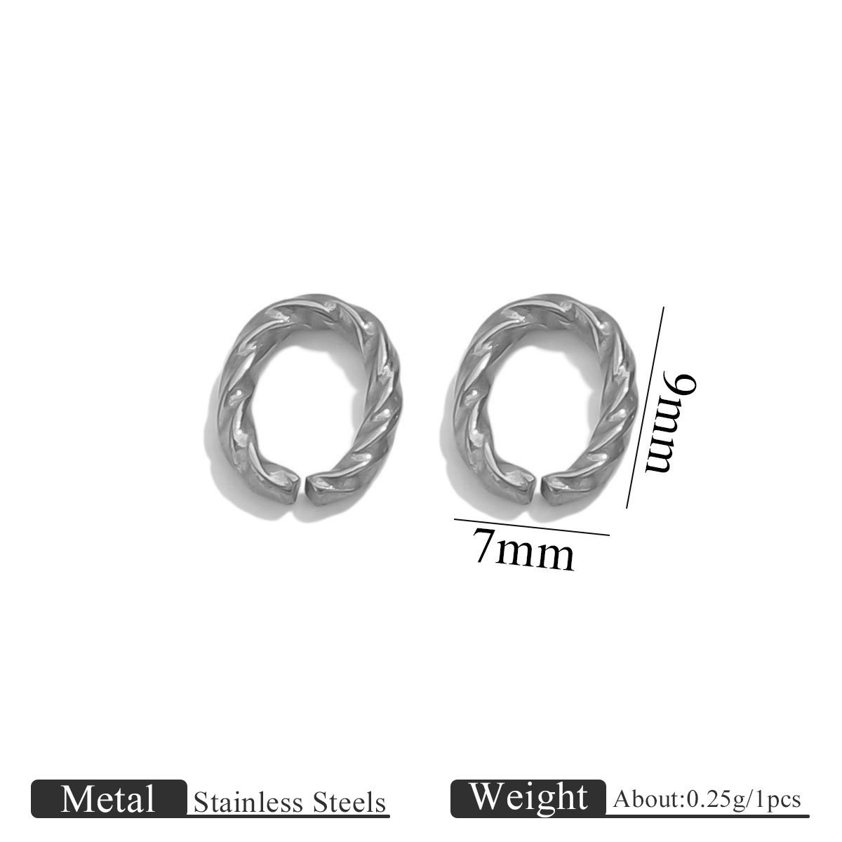 Steel-colored 1.5 threaded wire
