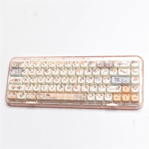 Kedi şekli miyav ve suşi kedi klavye tuş 144 tuşları Mao profil PBT boya süblimasyon için özel el yapımı Mx mekanik klavye - Product Image 6