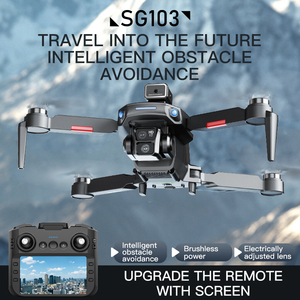 2024 SG103Pro Easy Control Drone ESC Camera Control Speed GPS Dual Cam Optical Flow Avoidance Auto Return 4K <strong>Toy</strong> RC with Screen
