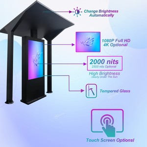 360SPB SOF55A 55-Zoll-Außenkiosk Ip65 mit PC Solar Outdoor Digital Signage Lcd Digitaler Werbe bildschirm - Product Image 3