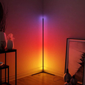 RGB LED zemin lambası yatak odası ve oturma odası için renk değiştiren PC vücut beyaz gölge ve uzaktan kumanda ile USB güç kaynağı - Product Image 2