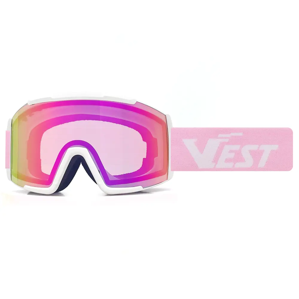 Custom Ski Bril Otg Ski Bril Met Anti Fog Uv400 Lens Snowboarden Ski Bril Voor Man Vrouw