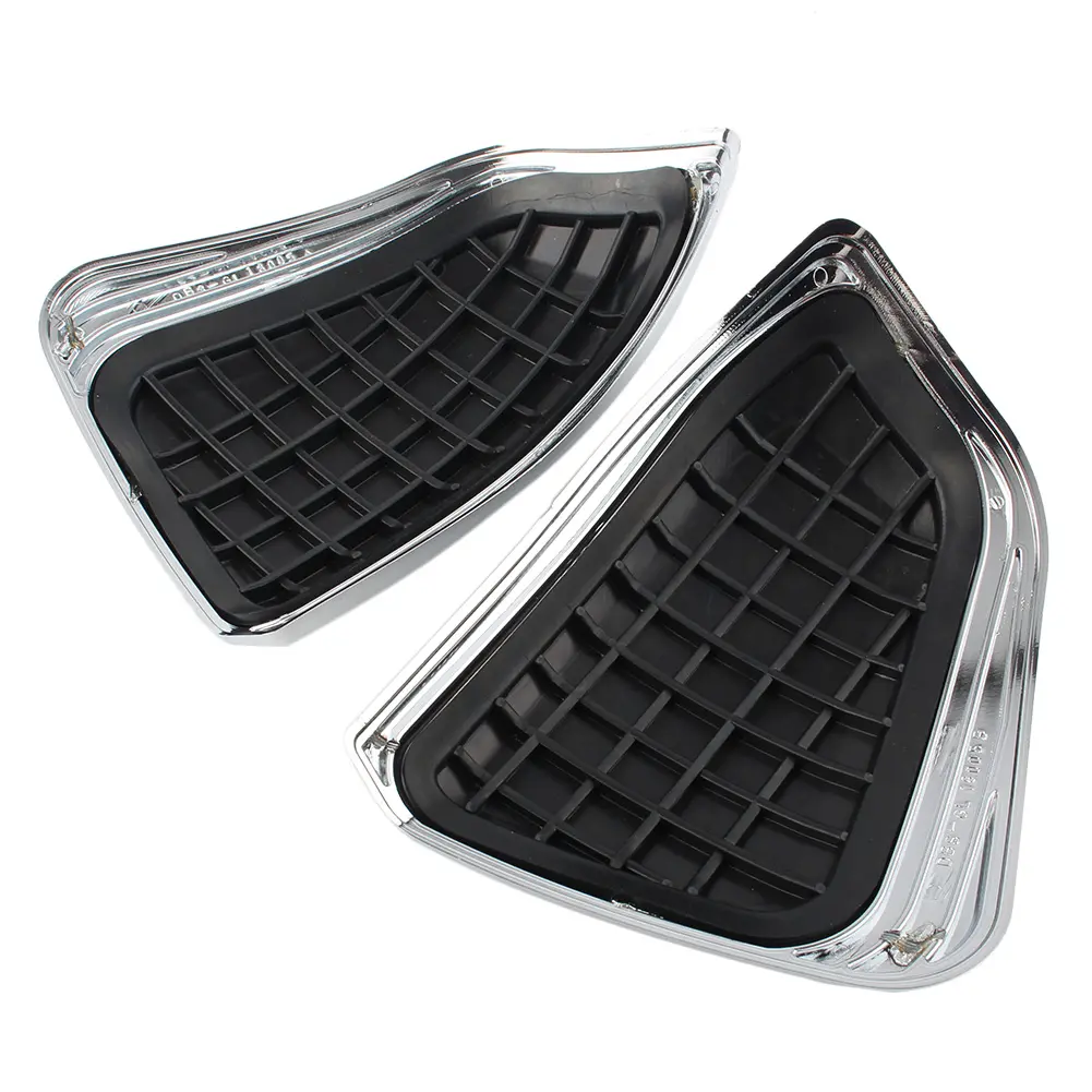 RACEPRO Chrome ABS Decor Motorcycle Front Saddlebag Kick Scuff Trim Protector For GoldWing GL1800 2012 2013 2014 2015 2016 2017